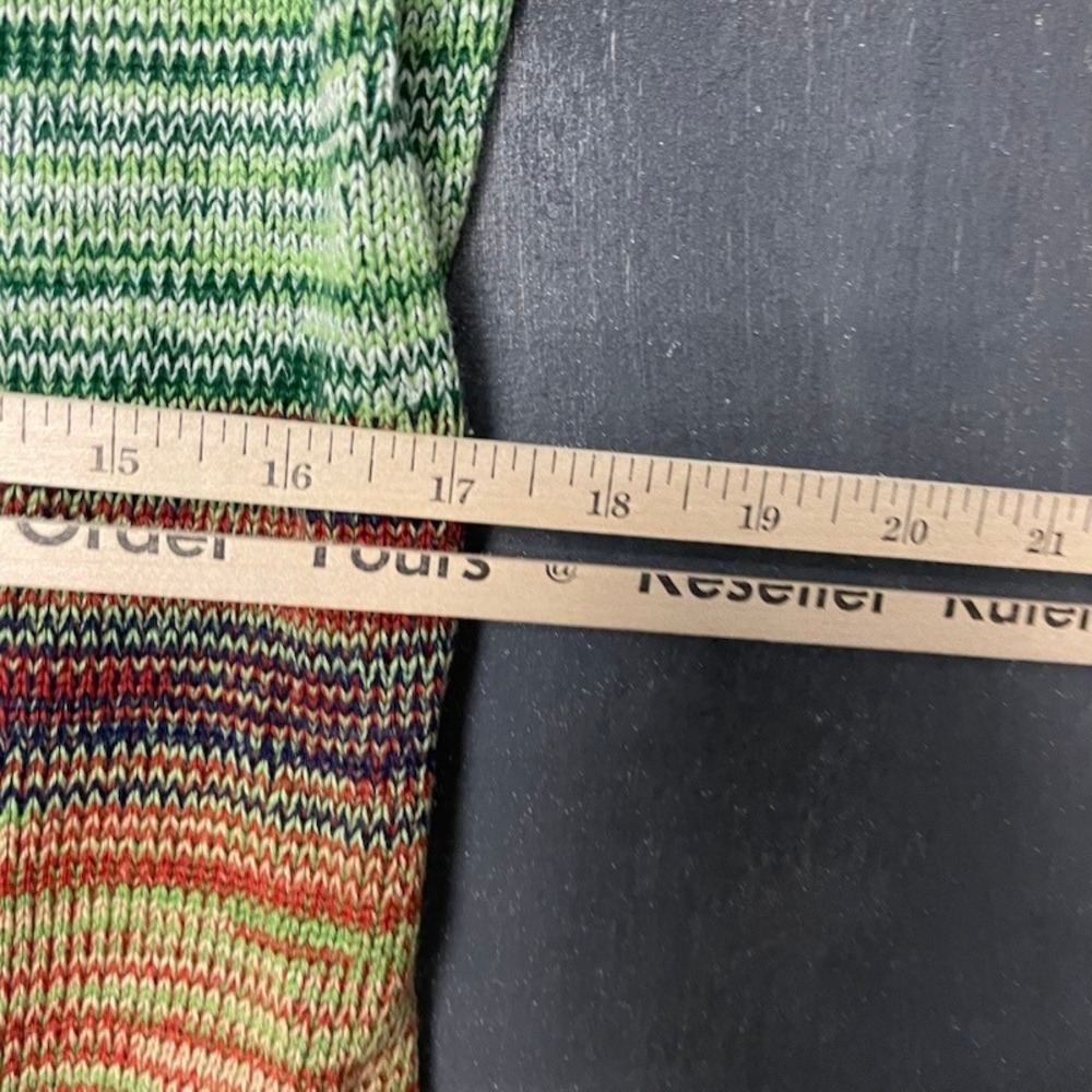 Vintage Cardigan Sweater S Multi-Color‎ 70s Excellent Space Dye Fashion Import - Picture 7 of 9